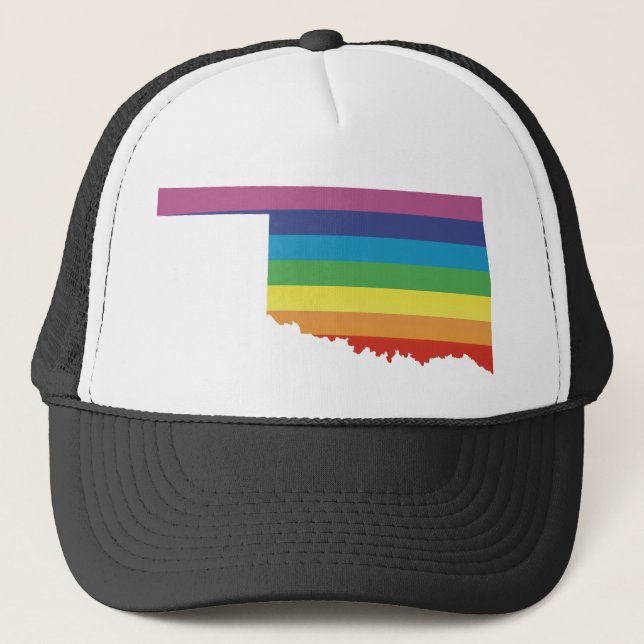 oklahoma pride. trucker hat (Front)