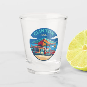 Oklahoma Route 66 Gas Station Oklahoma Shot Glass