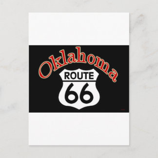 Oklahoma Route 66 Shield Postcard