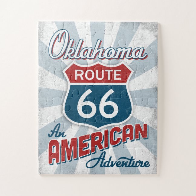 Oklahoma Gifts – Route 66 Red White Blue
