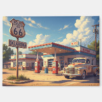 Oklahoma Route 66 Vintage Gas Station
