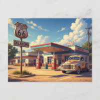 Oklahoma Route 66 Vintage Gas Station