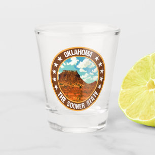 Oklahoma shot glass
