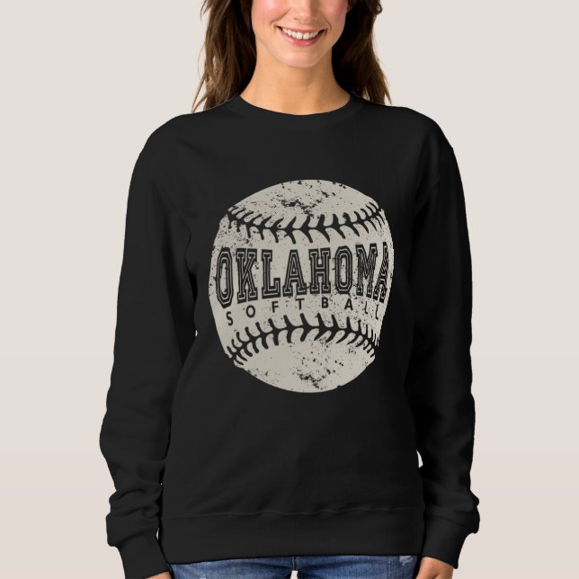 Oklahoma Softball Ball Sweatshirt (Front)