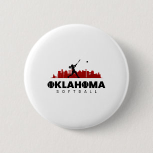 Oklahoma Softll Vintage Minimalist City Softll Lov Button