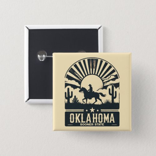 Oklahoma Sooner State Button