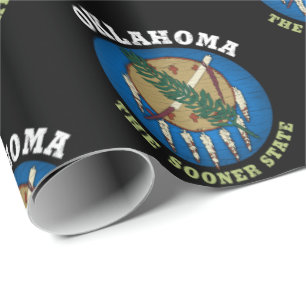 OKLAHOMA SOONER STATE FLAG WRAPPING PAPER