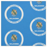 Oklahoma Sooner State Personalized Flag Fabric