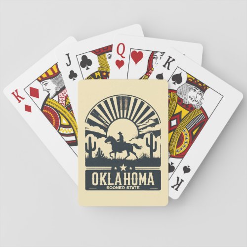 Oklahoma Sooner State Playing Cards