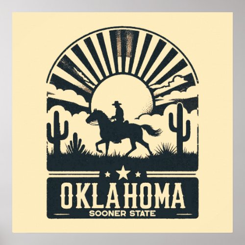 Oklahoma Sooner State Poster