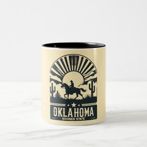 Oklahoma Sooner State Two_Tone Coffee Mug