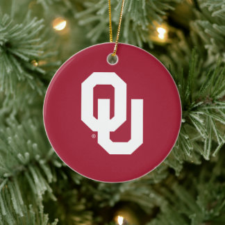 Oklahoma Sooners Ceramic Ornament