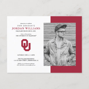 Oklahoma Sooners Graduate Announcement Postcard