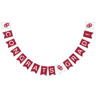 Oklahoma Sooners Graduate Bunting Flags