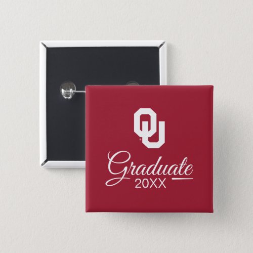 Oklahoma Sooners Graduate Button