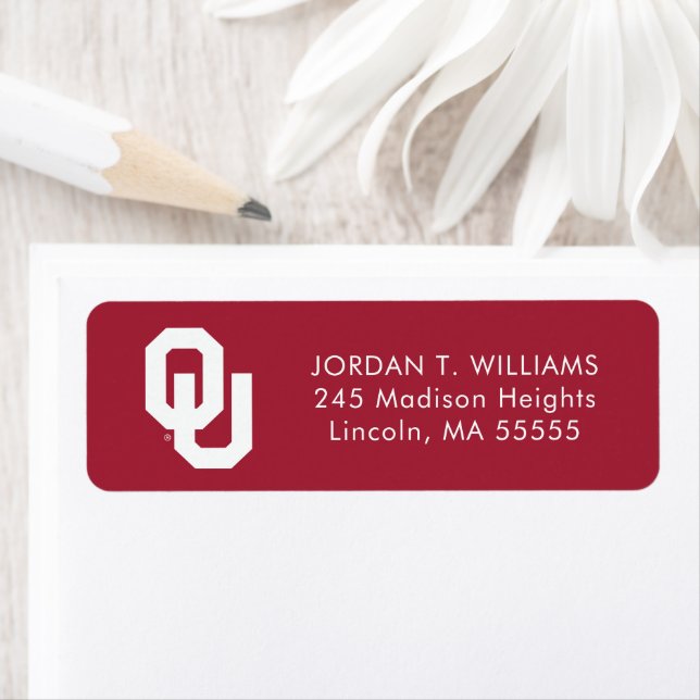 Oklahoma Sooners Graduate Label (Insitu)