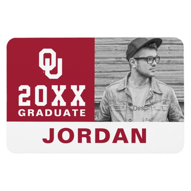 Oklahoma Sooners Graduate Magnet (Horizontal)