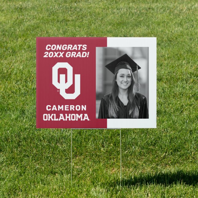 Oklahoma Sooners Graduate Sign (Insitu)