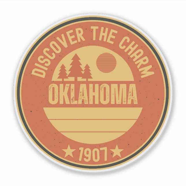 Oklahoma Sooners State - OK Gift Idea Sticker (Front)