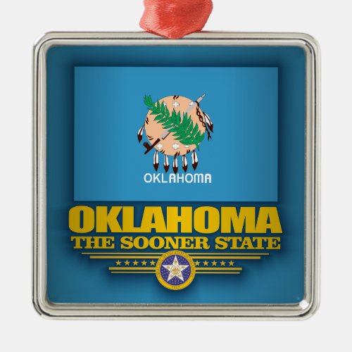 Oklahoma SP Metal Ornament