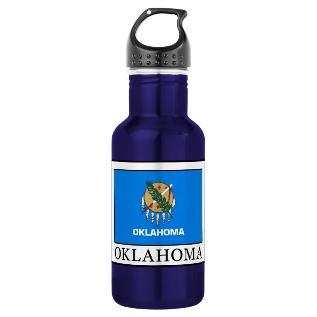 Oklahoma Stainless Steel Water Bottle (Front)