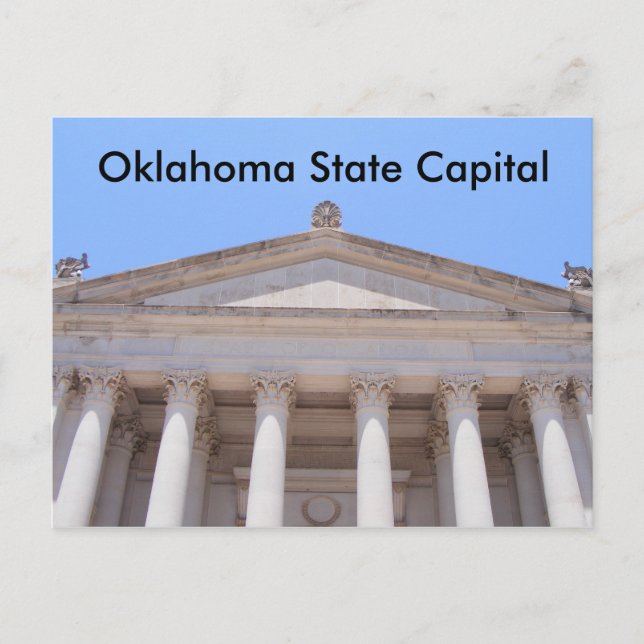 Oklahoma State Capital Postcard (Front)