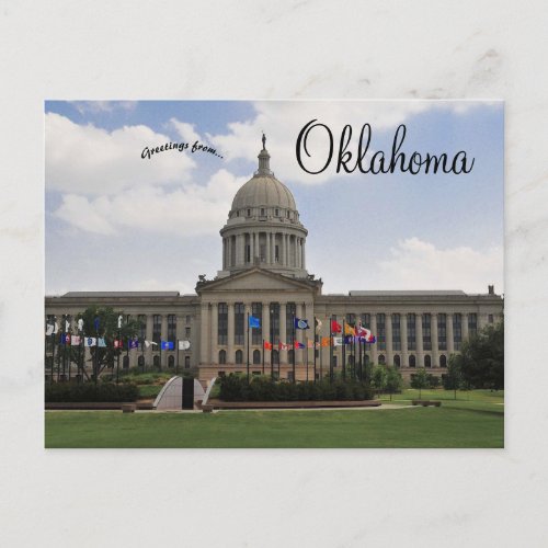 Oklahoma State Capitol Building Postcard