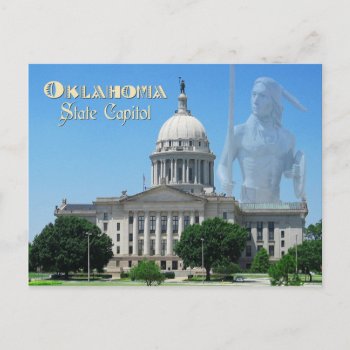 Oklahoma State Capitol  Oklahoma City Postcard by HTMimages at Zazzle