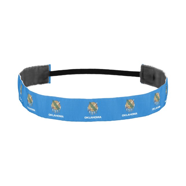 Oklahoma State Flag Athletic Headband (Front)