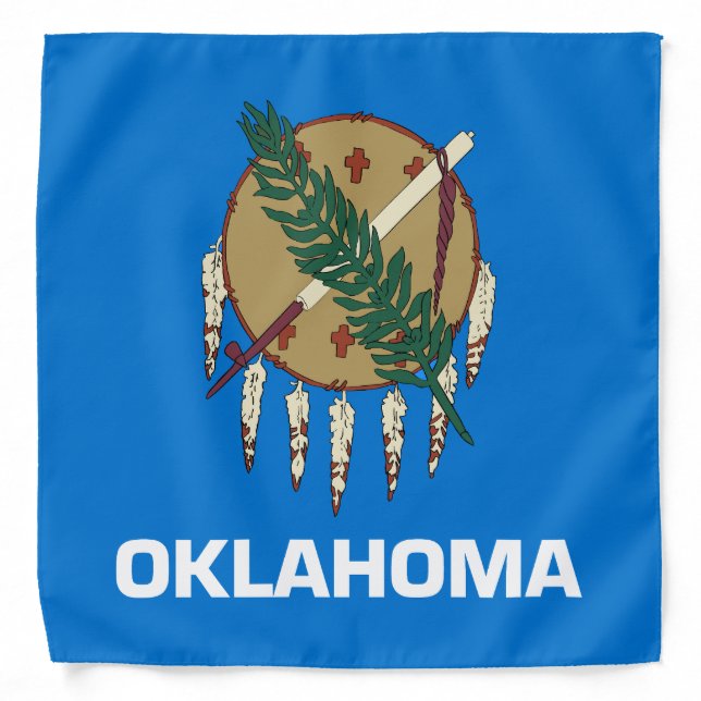 Oklahoma State Flag Bandana (Front)
