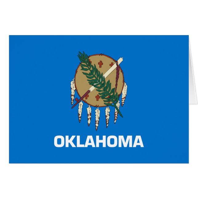 Oklahoma State Flag Cards (Front Horizontal)