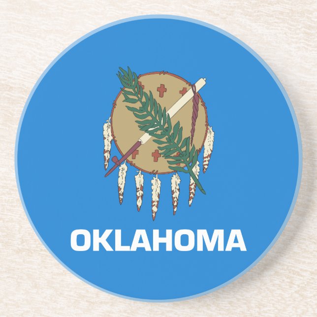 Oklahoma State Flag Coaster (Front)