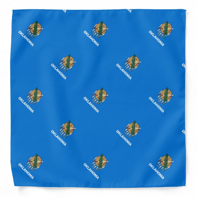 Oklahoma State Flag Design Bandana (Front)