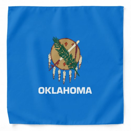 Oklahoma State Flag Design Bandana