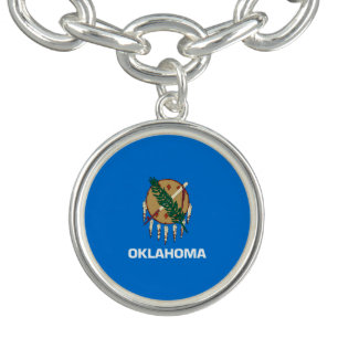 Oklahoma State Flag Design Bracelet