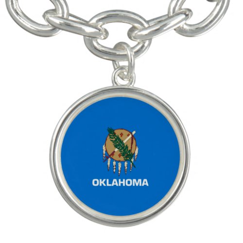 Oklahoma State Flag Design Bracelet