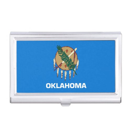 Oklahoma State Flag Design Business Card Holder