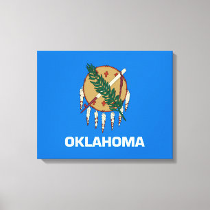Oklahoma State Flag Design Canvas Print