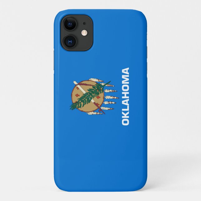 Oklahoma State Flag Design Case-Mate iPhone Case (Back)