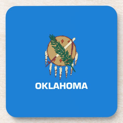 Oklahoma State Flag Design Drink Coaster