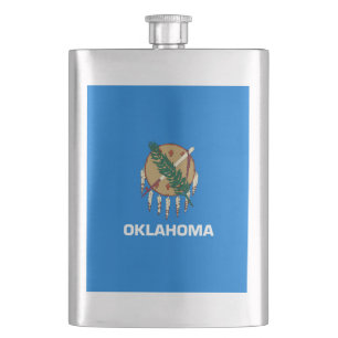 Oklahoma State Flag Design Flask