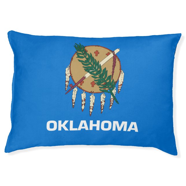 Oklahoma State Flag Design Pet Bed (Front)