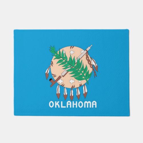 Oklahoma State Flag Doormat