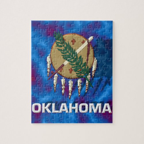 Oklahoma State Flag Jigsaw Puzzle