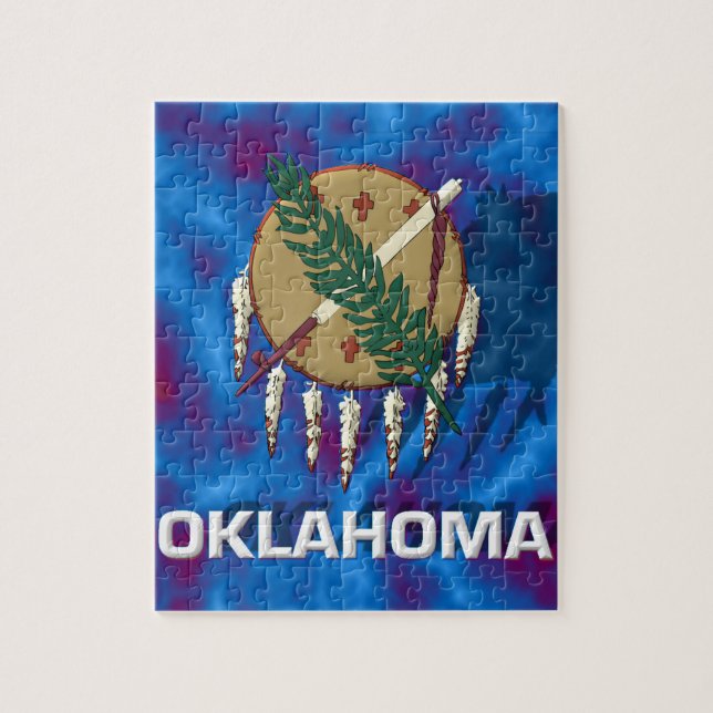 Oklahoma State Flag Jigsaw Puzzle (Vertical)
