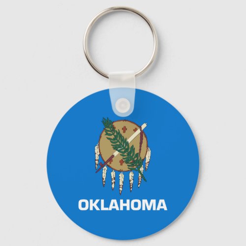 Oklahoma State Flag Keychain