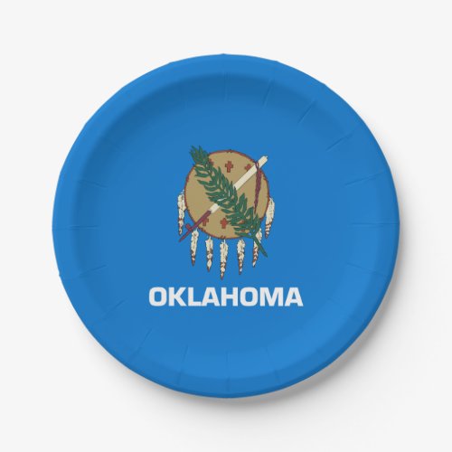 Oklahoma State Flag Paper Plates