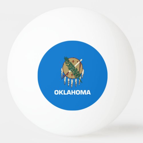 Oklahoma State Flag Ping Pong Ball