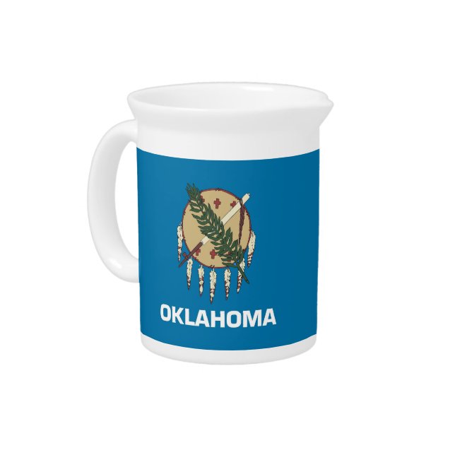 Oklahoma State Flag Pitcher (Left)