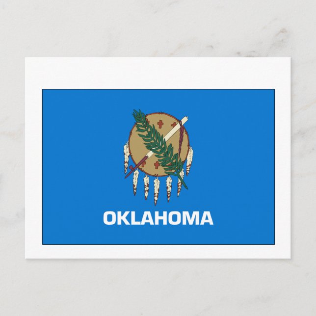 Oklahoma State Flag Postcard (Front)
